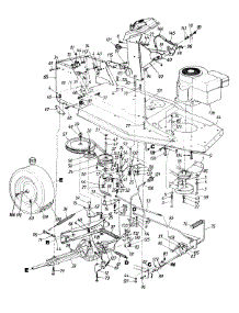 Wheels, Rear / Drive / Pedal Assembly / Frame parts for Mtd Lawn Tractor 134C450E134 / 1994 from AppliancePartsPros.com
