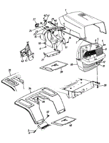 Hood Style 0 parts for Mtd Lawn Tractor 134H660F000 / 1994 from AppliancePartsPros.com