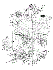 Drive / Frame Assembly / Pedal Assembly / Wheels, Rear parts for Mtd Lawn Tractor 135E450F000 / 1995 from AppliancePartsPros.com