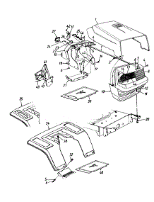 Hood Style 0 / Muffler parts for Mtd Lawn Tractor 135L670F000 / 1995 from AppliancePartsPros.com