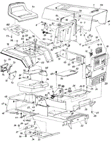 Parts parts for Mtd Lawn Tractor 136-725-000 / 1986 from AppliancePartsPros.com
