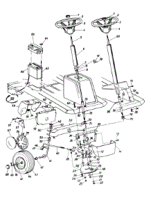 Steering Assembly / Battery / Wheels, Front / Axle, Front parts for Mtd Lawn Tractor 136B560B302 / 1996 from AppliancePartsPros.com