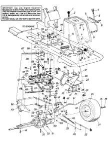 Parts parts for Mtd Lawn Tractor 139-513-000 / 1989 from AppliancePartsPros.com