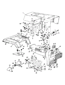Hood Style 8 parts for Mtd Garden Tractor 144Q848H000 / 1994 from AppliancePartsPros.com