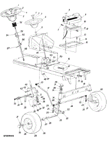 Steering parts for Mtd Garden Tractor 145-827-000 / 1985 from AppliancePartsPros.com
