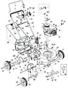 Parts parts for Mtd Push Walk-Behind Mower 312R122 / 1988 from AppliancePartsPros.com