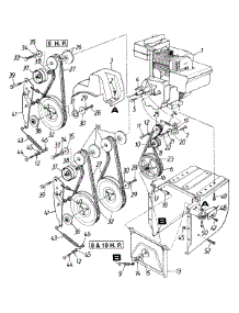 Engine And Pulley Assembly parts for Mtd Snow Thrower 313-660G205 / 1993 from AppliancePartsPros.com