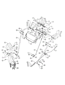 Handle Assembly parts for Mtd Snow Thrower 316E640F302 / 1996 from AppliancePartsPros.com