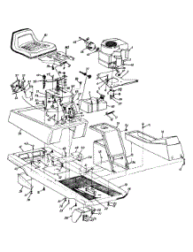 Seat / Muffler / Frame / Fuel Tank parts for Mtd Lawn Tractor 136F560B352 / 1996 from AppliancePartsPros.com