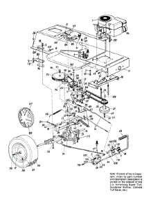 Engine And Wheel Assembly parts for Mtd Lawn Tractor 133I660F009 / 1993 from AppliancePartsPros.com