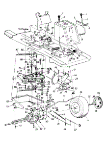 Drive / Wheels, Rear / Pedal Assembly / Speed Control Linkage parts for Mtd Lawn Tractor 133B560B098 / 1993 from AppliancePartsPros.com