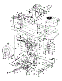 Wheels, Rear / Pedal Assembly / Frame / Drive parts for Mtd Lawn Tractor 133D451E062 / 1993 from AppliancePartsPros.com