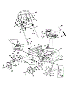 General Assembly parts for Ace Self-Propelled Walk-Behind Mower 124-281C033 / 1994 from AppliancePartsPros.com