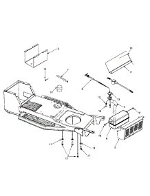 Frame /  Muffler / Choke Control parts for Ace Lawn Tractor 13A5453F033 / 1997 from AppliancePartsPros.com