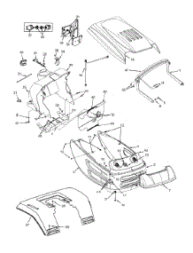 Hood (Style 8) parts for Ace Lawn Tractor 13A6698H033 / 1998 from AppliancePartsPros.com