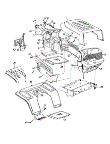 Hood Style 5 parts for Ace Lawn Tractor 13AG675G733 / 1997 from AppliancePartsPros.com