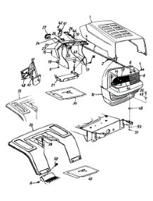 Hood Style "0" parts for Ace Lawn Tractor 13BH660F033 / 2001 from AppliancePartsPros.com