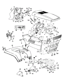 Hood Style 9 parts for Ace Garden Tractor 144P849H033 / 1994 from AppliancePartsPros.com