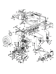 Drive / Frame / Pedal Assembly / Wheels, Rear parts for Agway Lawn Tractor 13AO69AG019 / 1997 from AppliancePartsPros.com