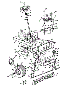 Steering And Wheel Assembly parts for Agway Garden Tractor 14AS84AH019 / 1997 from AppliancePartsPros.com