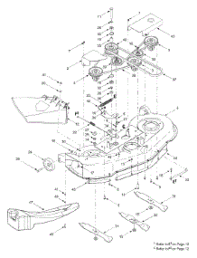 Deck Assembly "H" parts for Bolens Lawn Tractor 13AG683H163 / 2003 from AppliancePartsPros.com