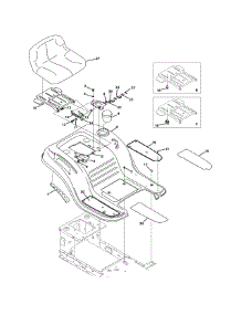 Seat & Fender parts for Bolens Lawn Tractor 13WC762F265 / 2011 from AppliancePartsPros.com
