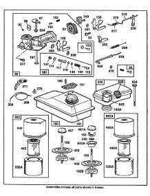 Carburetor,Fueltank,A / C Grps parts for Briggs & Stratton Engine 060102-9402-53 from AppliancePartsPros.com