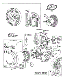 Blower Hsg,Flywheels,Rewind parts for Briggs & Stratton Engine 060231-0201-99 from AppliancePartsPros.com