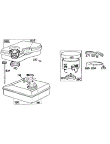 Air Cleaner, Fuel Tank parts for Briggs & Stratton Engine 061232-9495-61 from AppliancePartsPros.com