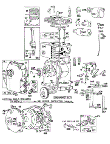 Cylinder,Crankcase,Gear Case parts for Briggs & Stratton Engine 061232-9495-63 from AppliancePartsPros.com