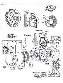 Blower Hsg,Flywheels,Rewind parts for Briggs & Stratton Engine 080102-0235-99 from AppliancePartsPros.com