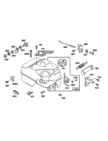 Fuel Tank W / Control Bracket parts for Briggs & Stratton Engine 080212-2343-01 from AppliancePartsPros.com