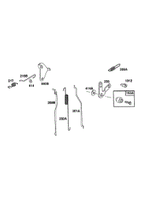 Mech. Gov. Carb Links,Levers parts for Briggs & Stratton Engine 080212-2365-99 from AppliancePartsPros.com