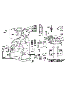Cylinder,Cylinder Head parts for Briggs & Stratton Engine 080232-2207-01 from AppliancePartsPros.com