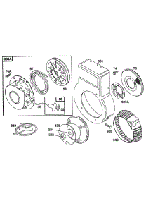 Blower Housing,Bolted Rewind parts for Briggs & Stratton Engine 080232-2229-01 from AppliancePartsPros.com