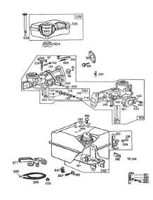 Carburetor,Air Cleaner,Fuel parts for Briggs & Stratton Engine 080232-8705-01 from AppliancePartsPros.com