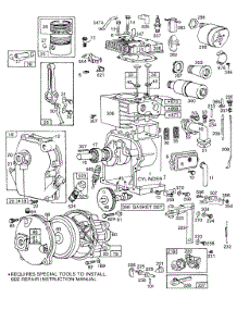 Cylinder,Crankcase,Gear Case parts for Briggs & Stratton Engine 080331-0606-99 from AppliancePartsPros.com