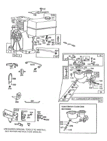 Carburetors, Fuel Tank Assy. parts for Briggs & Stratton Engine 080431-9431-31 from AppliancePartsPros.com