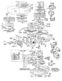 Cyl, Mufflers, Piston, Sump parts for Briggs & Stratton Engine 080902-0226-99 from AppliancePartsPros.com
