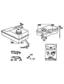 Air Cleaner, Fuel Tank parts for Briggs & Stratton Engine 081131-9085-15 from AppliancePartsPros.com