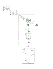 Carburetor parts for Briggs & Stratton Engine 09P602-0060-F1 from AppliancePartsPros.com