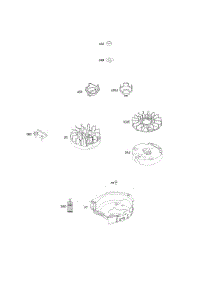 Flywheel parts for Briggs & Stratton Engine 09P602-0065-H1 from AppliancePartsPros.com
