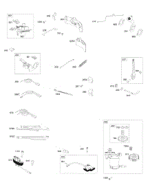 Alternator, Brake, Controls, Electric Starter, Governor Spring, Ignition parts for Briggs & Stratton Engine 100807-0009-H8 from AppliancePartsPros.com