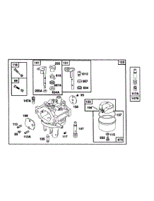 Carburetor Assembly parts for Briggs & Stratton Engine 104772-4045-02 from AppliancePartsPros.com