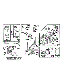 Cylinder,Oil Fill,Piston parts for Briggs & Stratton Engine 104777-3102-01 from AppliancePartsPros.com