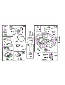 Sump Base Grp,Oil Pump Parts parts for Briggs & Stratton Engine 104777-3102-01 from AppliancePartsPros.com