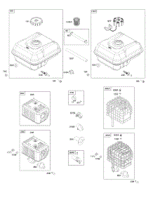 Exhaust System, Fuel Supply parts for Briggs & Stratton Engine 106232-0122-H1 from AppliancePartsPros.com