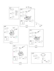 Carburetor parts for Briggs & Stratton Engine 106232-0123-H1 from AppliancePartsPros.com
