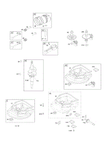 Camshaft, Crankcase Cover / Sump, Crankshaft, Piston / Rings / Connecting Rod parts for Briggs & Stratton Engine 10A902-2070-E1 from AppliancePartsPros.com