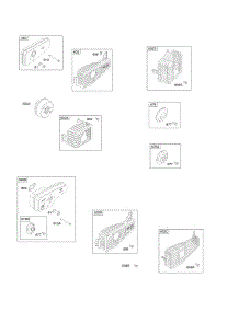 Exhaust System parts for Briggs & Stratton Engine 10A902-2124-E1 from AppliancePartsPros.com